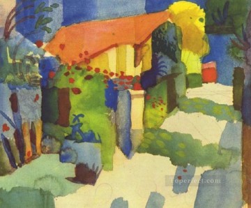 Casa En El Jardín Expresionismo Pinturas al óleo